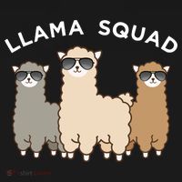 Cool Llama Squad Funny Gift Cria Herd Of Llamas Apparel Women's Hoodie thumb 2