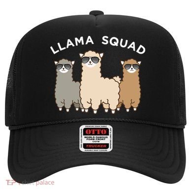 Cool Llama Squad Funny Gift Cria Herd Of Llamas Apparel Hat
