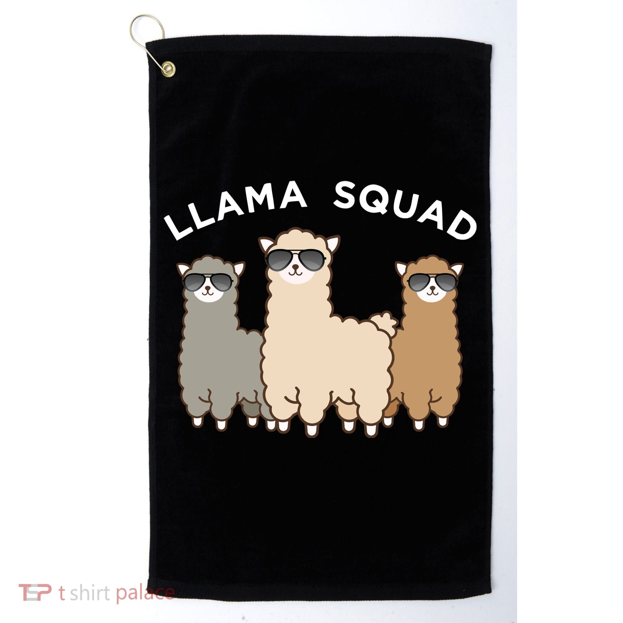 Cool Llama Squad Funny Gift Cria Herd Of Llamas Apparel Golf Towel
