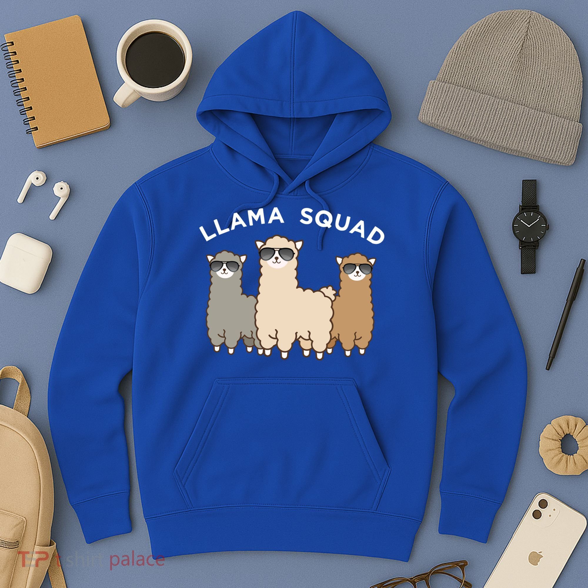 Cool Llama Squad Funny Gift Cria Herd Of Llamas Apparel Hoodie
