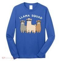 Cool Llama Squad Funny Gift Cria Herd Of Llamas Apparel Long Sleeve Shirt thumb 0