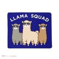 Cool Llama Squad Funny Gift Cria Herd Of Llamas Apparel Mousepad thumb 0