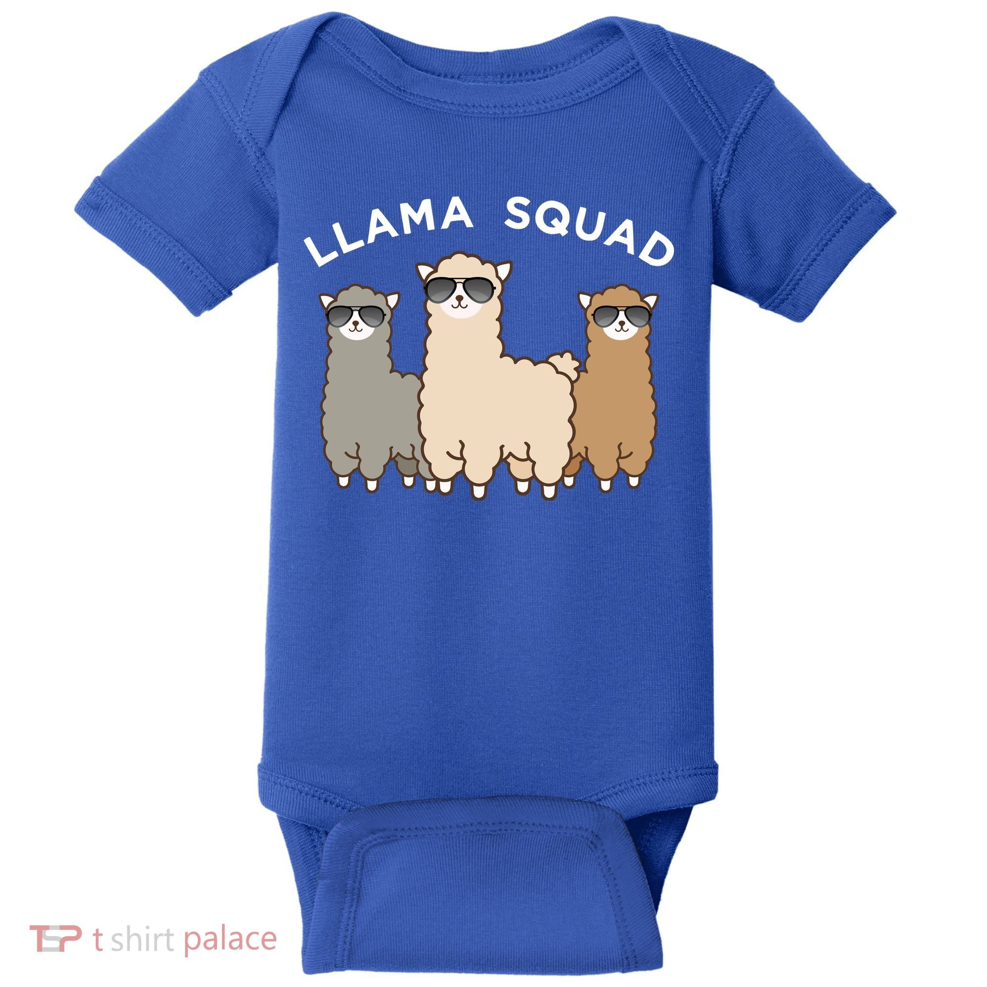 Cool Llama Squad Funny Gift Cria Herd Of Llamas Apparel Baby Bodysuit