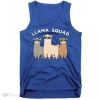 Cool Llama Squad Funny Gift Cria Herd Of Llamas Apparel Tank Top thumb 0