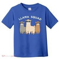 Cool Llama Squad Funny Gift Cria Herd Of Llamas Apparel Toddler T-Shirt thumb 0