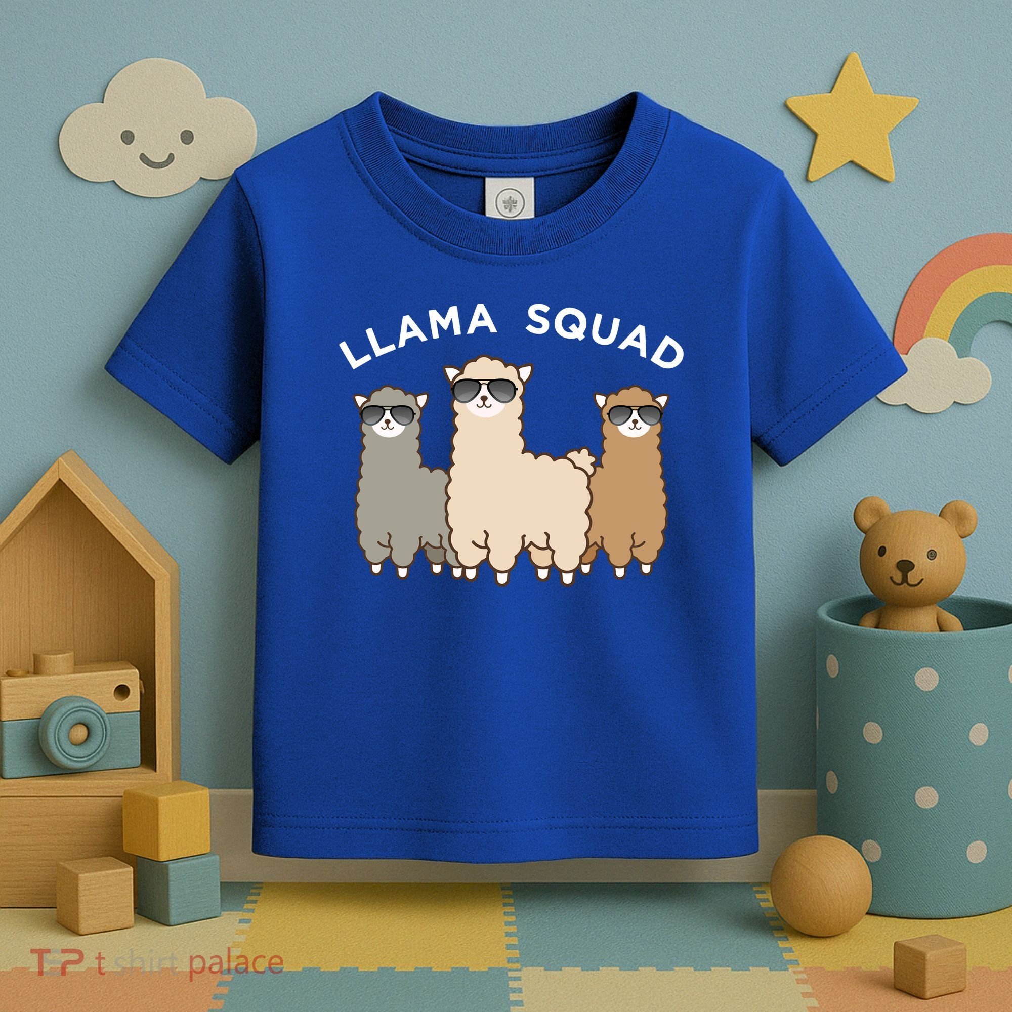 Cool Llama Squad Funny Gift Cria Herd Of Llamas Apparel Toddler T-Shirt