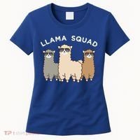 Cool Llama Squad Funny Gift Cria Herd Of Llamas Apparel Women's T-Shirt thumb 0