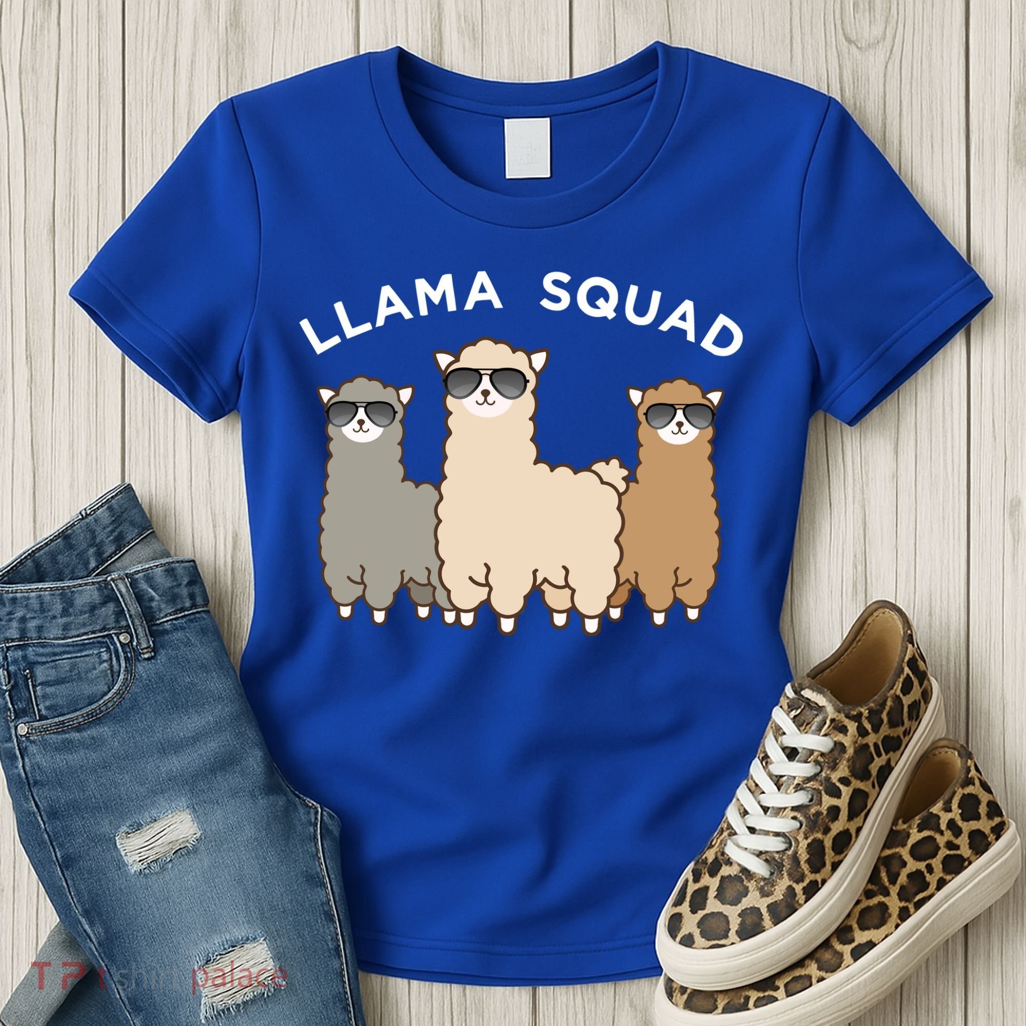 Cool Llama Squad Funny Gift Cria Herd Of Llamas Apparel Women's T-Shirt