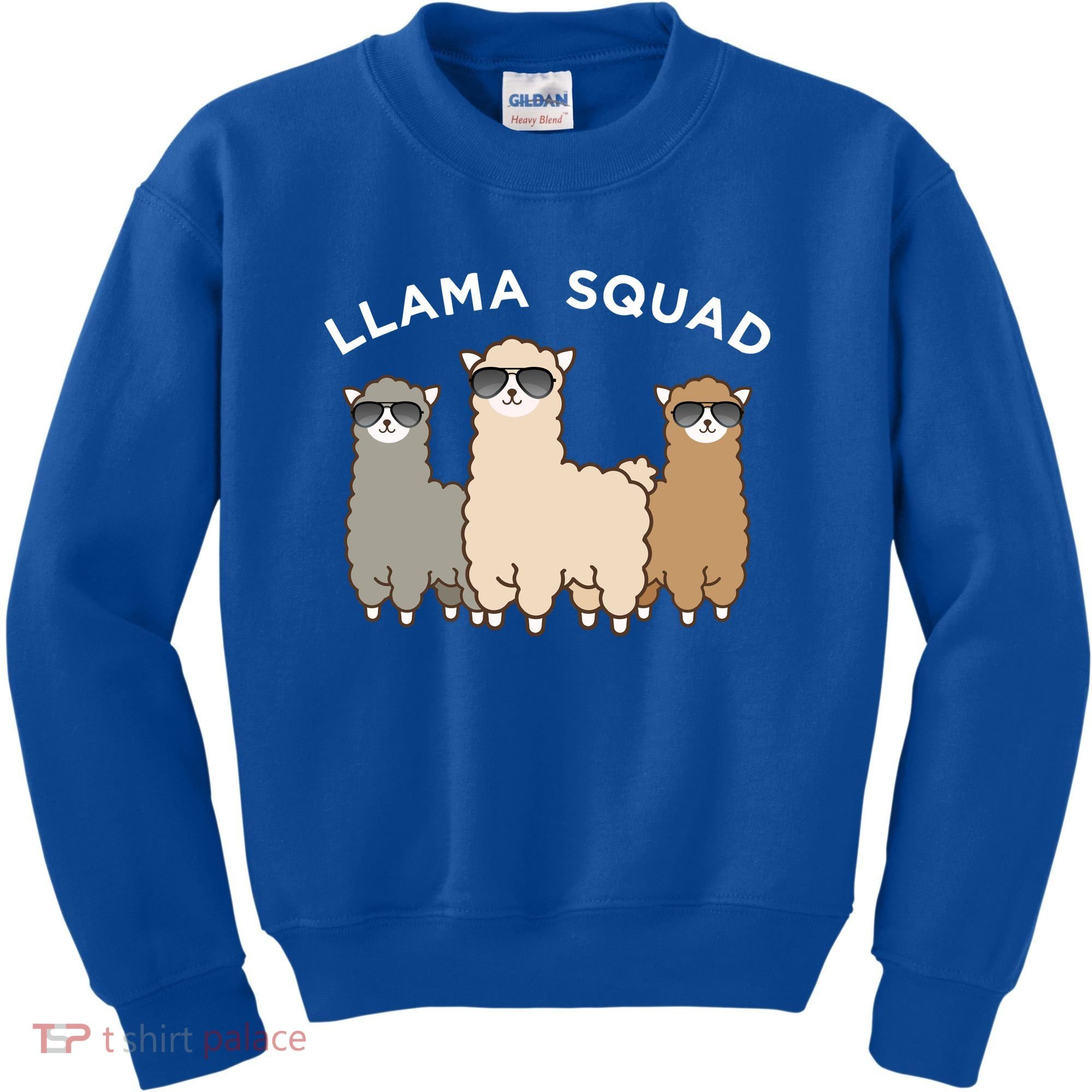 Cool Llama Squad Funny Gift Cria Herd Of Llamas Apparel Kids Sweatshirt