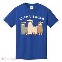 Cool Llama Squad Funny Gift Cria Herd Of Llamas Apparel Kids T-Shirt thumb 0