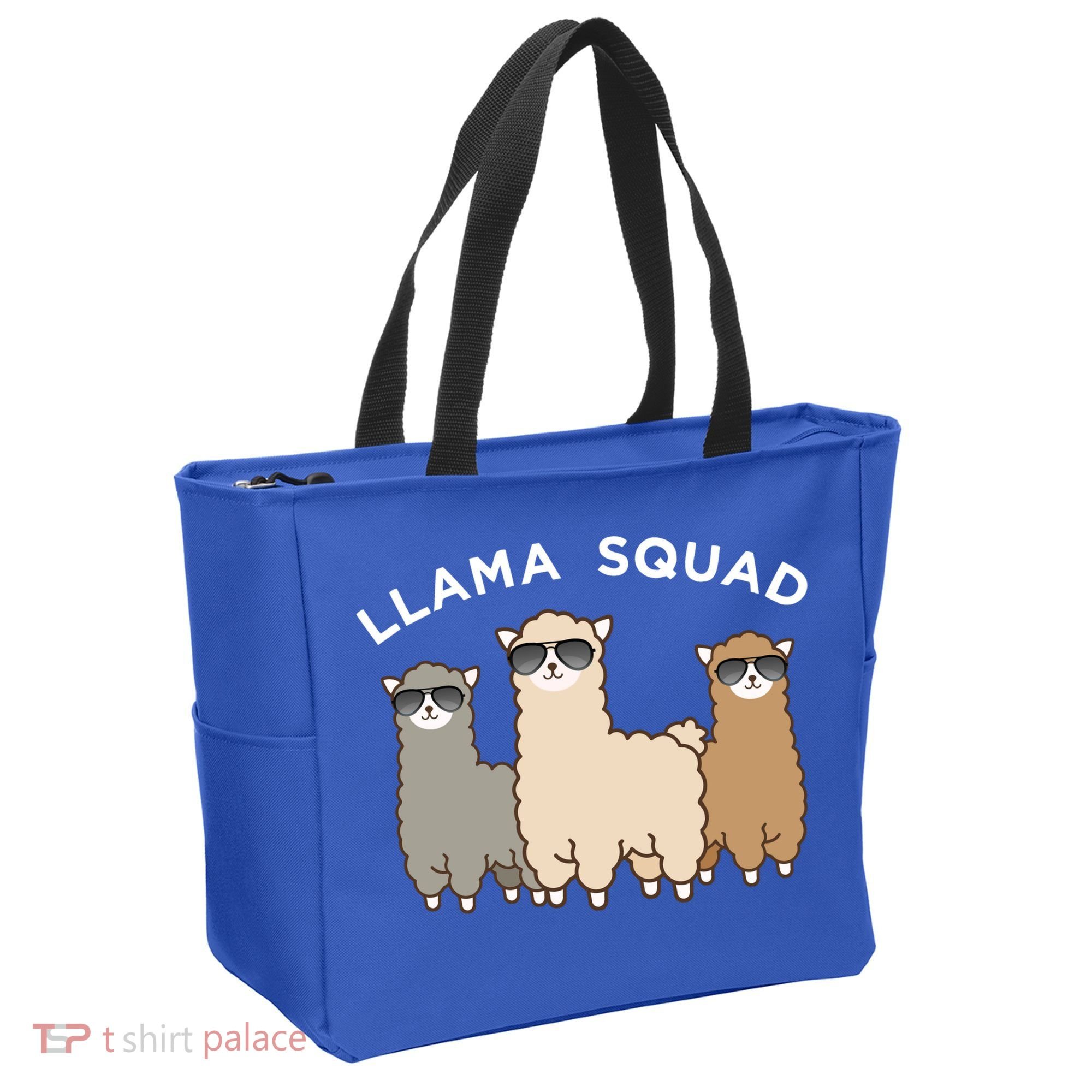 Cool Llama Squad Funny Gift Cria Herd Of Llamas Apparel Tote Bag