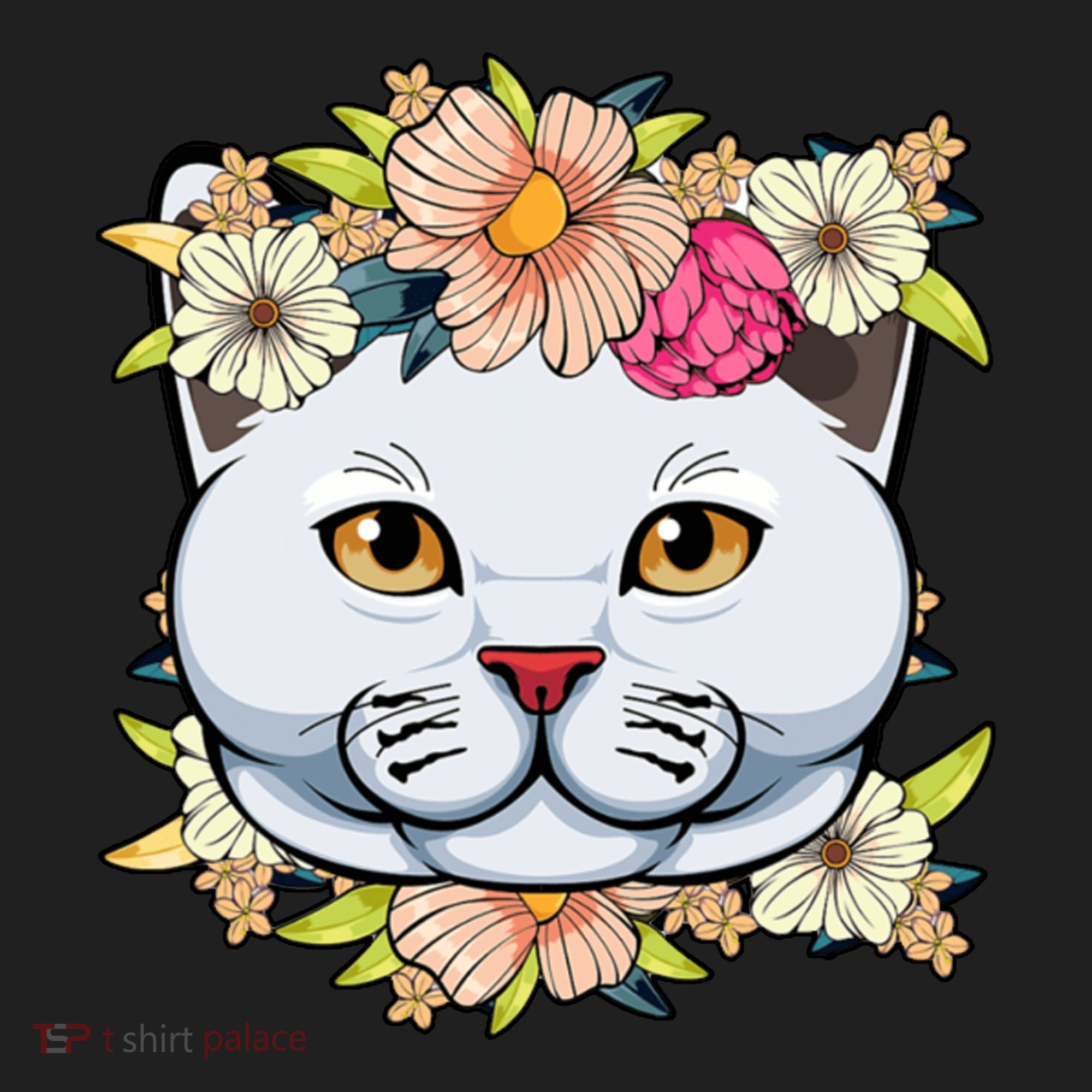 Cat Lover Spring Floral Gift Beanie