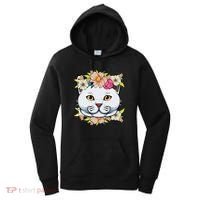 Cat Lover Spring Floral Gift Women's Hoodie thumb 0
