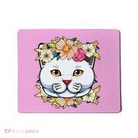 Cat Lover Spring Floral Gift Mousepad thumb 0