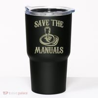 Car Lover Save The Manuals Stick Shift Tumbler thumb 0