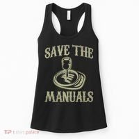 Car Lover Save The Manuals Stick Shift Women's Tank Top thumb 0