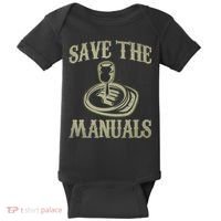 Car Lover Save The Manuals Stick Shift Baby Bodysuit thumb 0