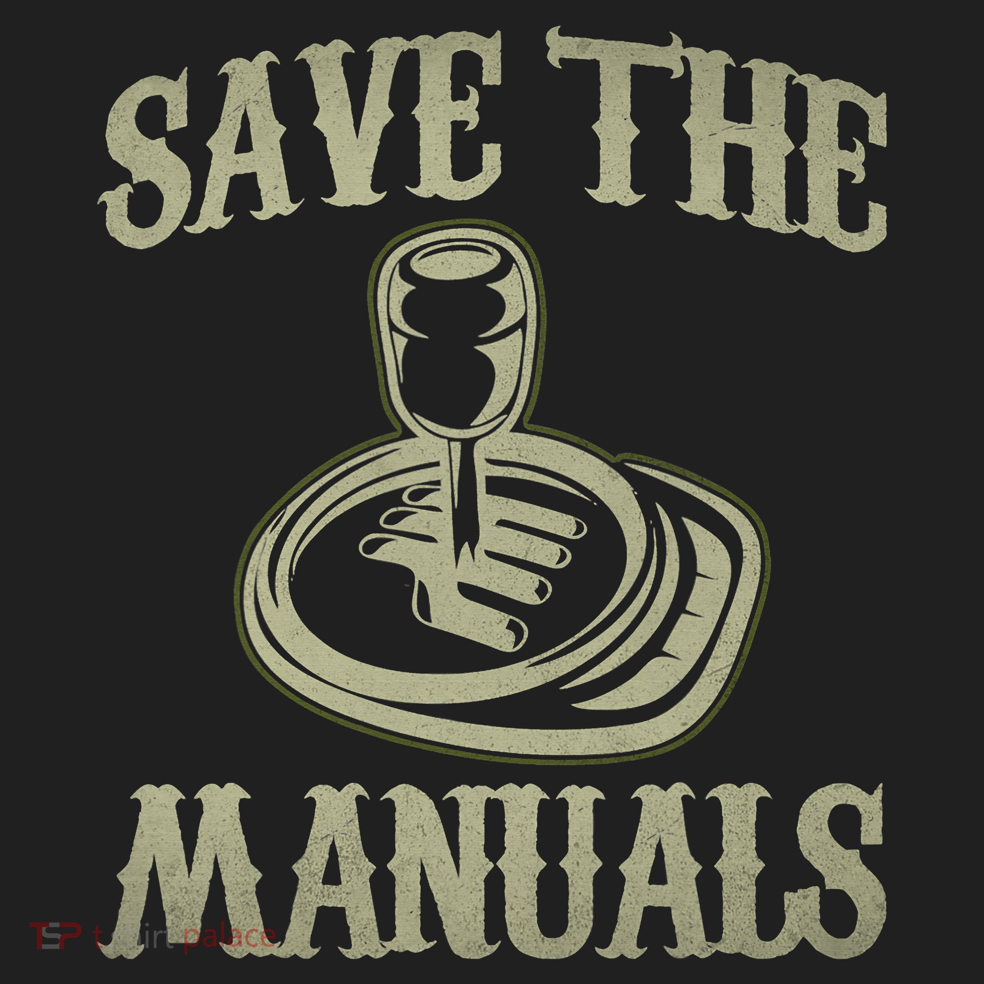 Car Lover Save The Manuals Stick Shift Golf Towel