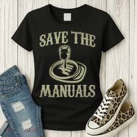 Car Lover Save The Manuals Stick Shift Women's T-Shirt thumb 3