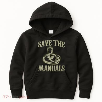 Car Lover Save The Manuals Stick Shift Kids Hoodie