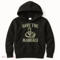 Car Lover Save The Manuals Stick Shift Kids Hoodie thumb 0