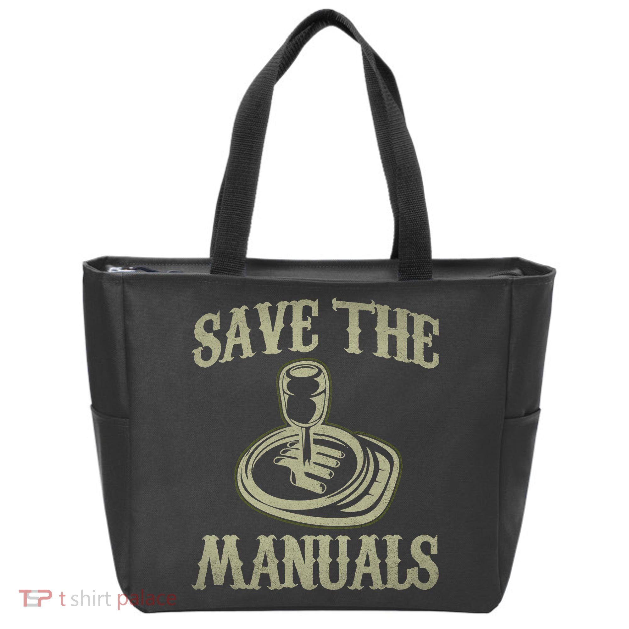 Car Lover Save The Manuals Stick Shift Tote Bag