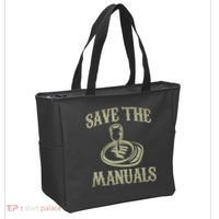 Car Lover Save The Manuals Stick Shift Tote Bag thumb 2