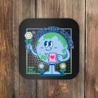 Cute Love The Nature Save The Earth Celebrate Earth Day Coaster thumb 0