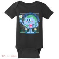 Cute Love The Nature Save The Earth Celebrate Earth Day Baby Bodysuit thumb 0