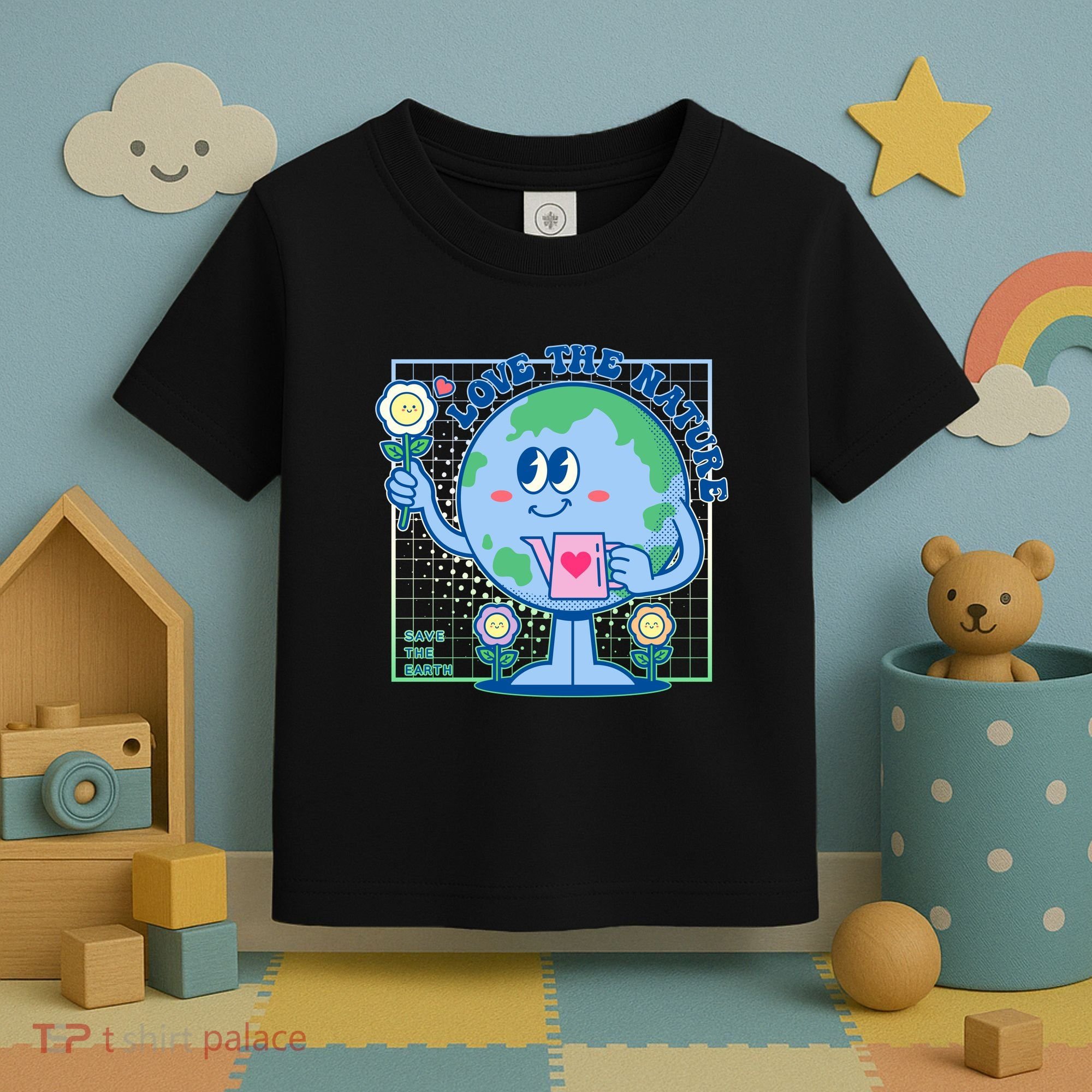 Cute Love The Nature Save The Earth Celebrate Earth Day Toddler T-Shirt