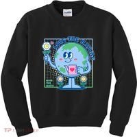 Cute Love The Nature Save The Earth Celebrate Earth Day Kids Sweatshirt thumb 0