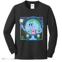 Cute Love The Nature Save The Earth Celebrate Earth Day Kids Long Sleeve Shirt thumb 0