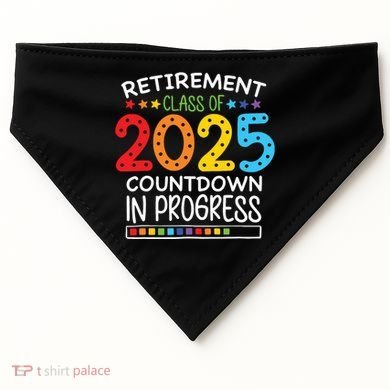 Countdown Loading Teacher USA-Made Doggie Bandana