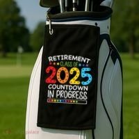 Countdown Loading Teacher Golf Towel thumb 2