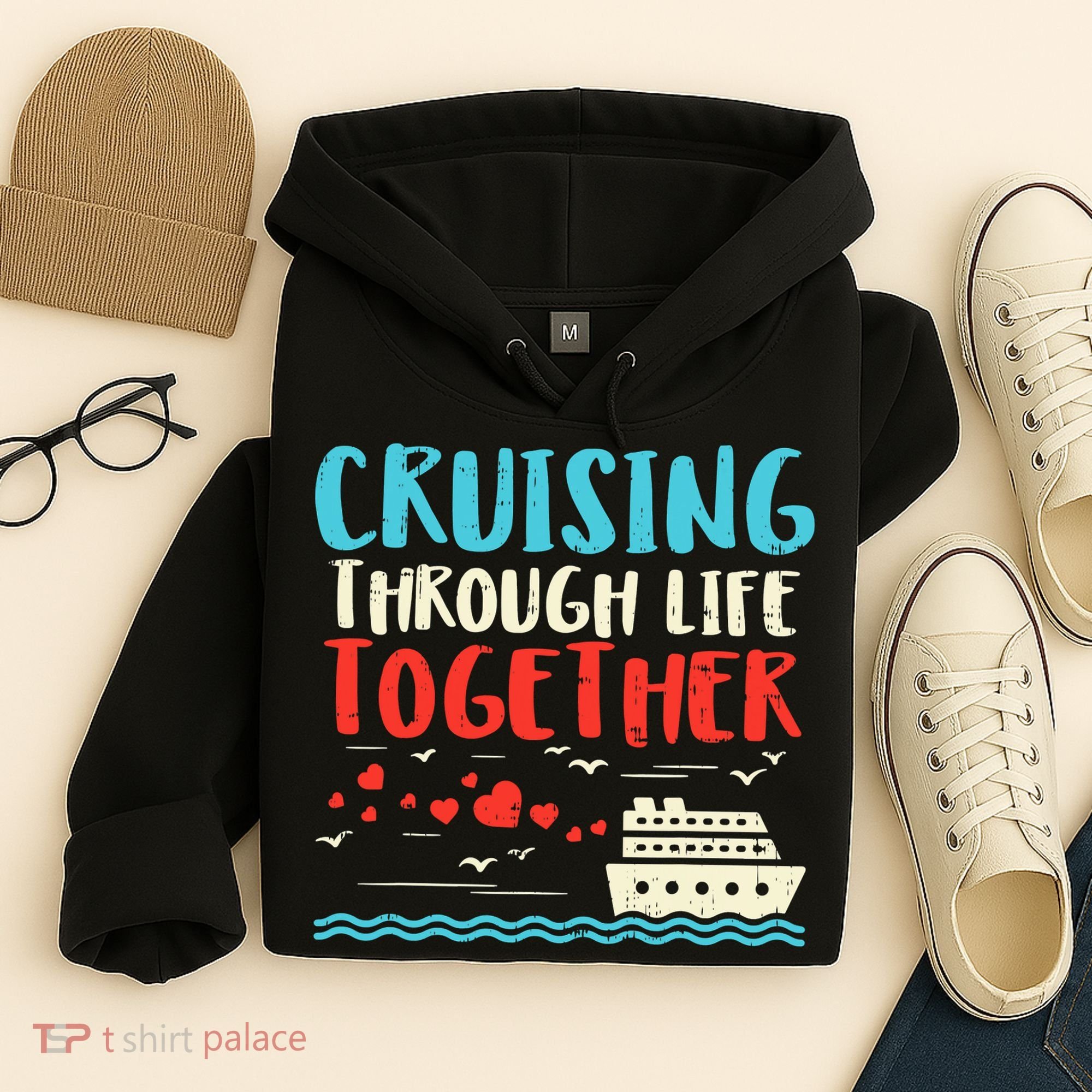 Cruising Life Together Anniversary Cruise Trip Hoodie