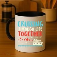 Cruising Life Together Anniversary Cruise Trip Coffee Mug thumb 4