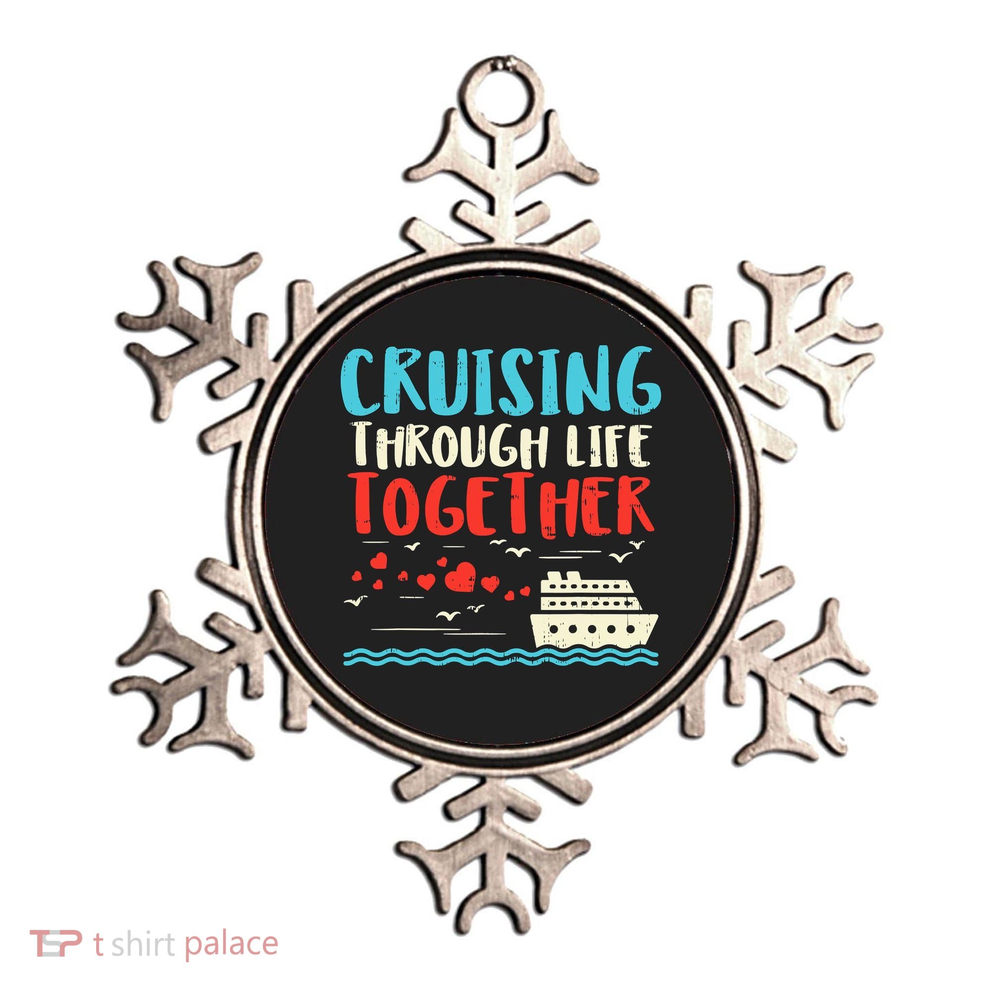 Cruising Life Together Anniversary Cruise Trip Ornament