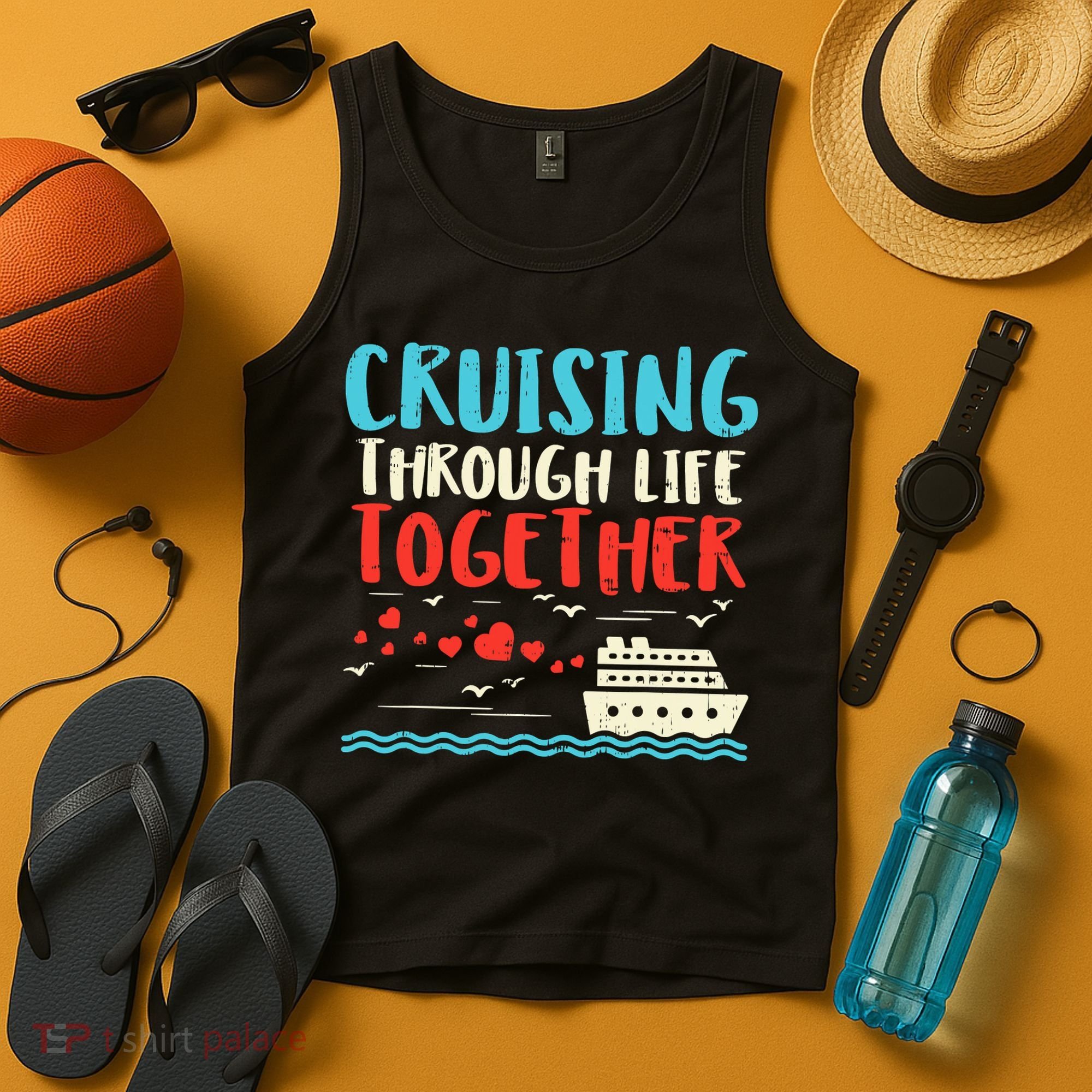 Cruising Life Together Anniversary Cruise Trip Tank Top