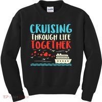 Cruising Life Together Anniversary Cruise Trip Kids Sweatshirt thumb 0