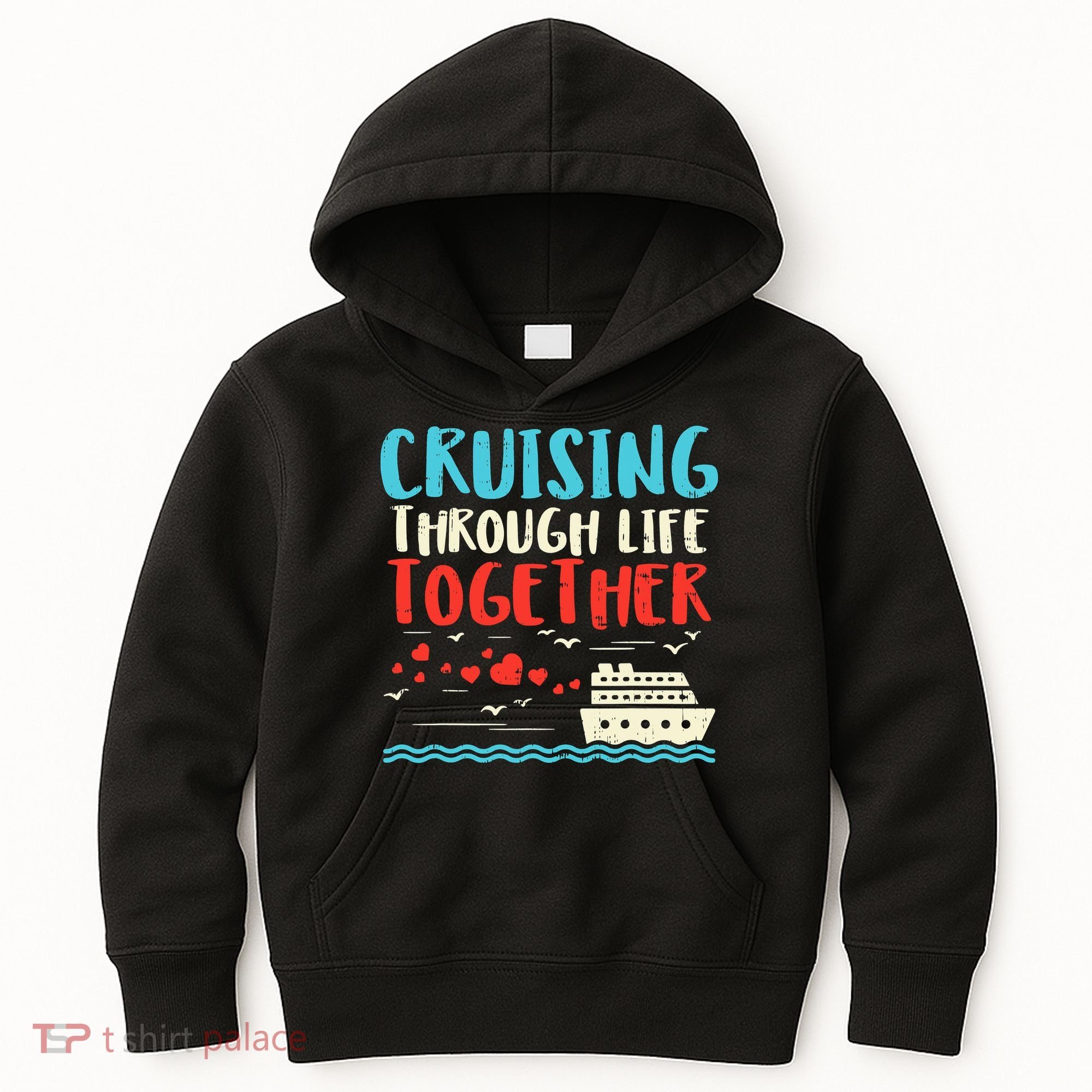 Cruising Life Together Anniversary Cruise Trip Kids Hoodie