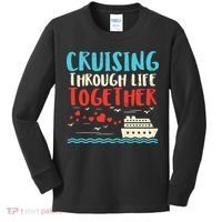 Cruising Life Together Anniversary Cruise Trip Kids Long Sleeve Shirt thumb 0
