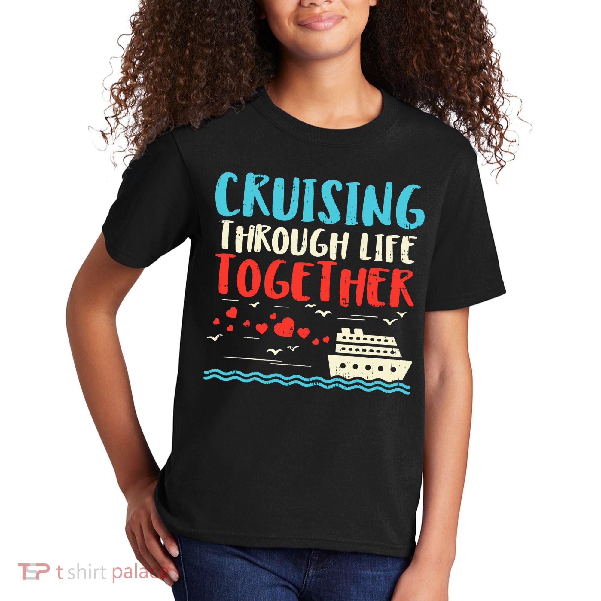 Cruising Life Together Anniversary Cruise Trip Kids T-Shirt
