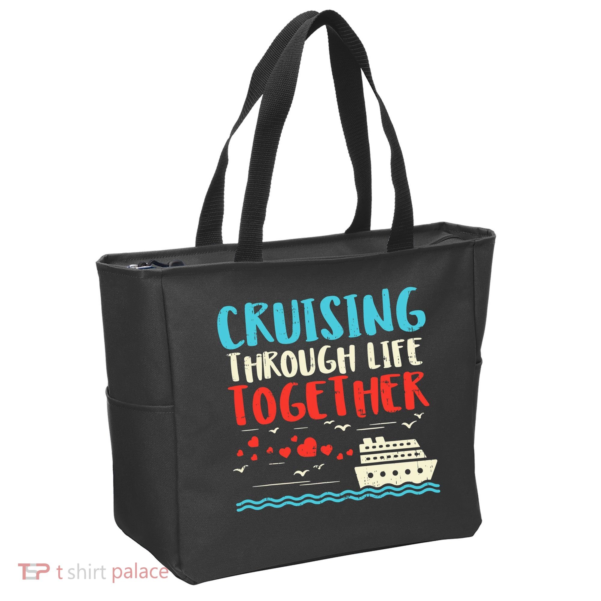 Cruising Life Together Anniversary Cruise Trip Tote Bag
