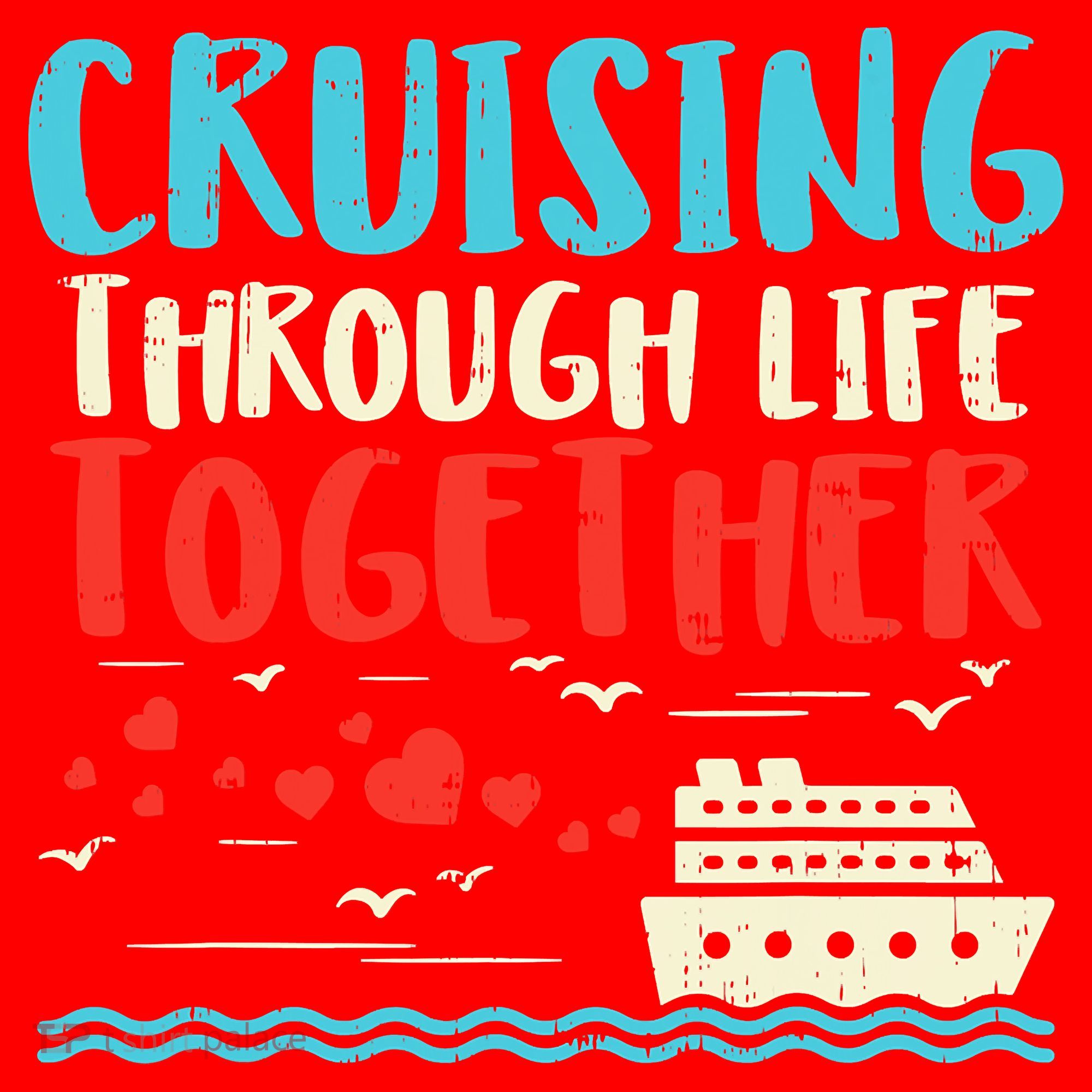 Cruising Life Together Anniversary Cruise Trip Santa Hat
