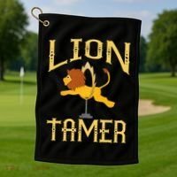 Circus Lion Tamer Lion Tamer Costume Golf Towel thumb 1
