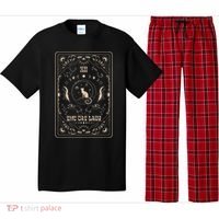 Cat Lady Tarot Card Mystical Witchy Moon Phase Pet Cat Pajama Set thumb 0