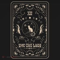 Cat Lady Tarot Card Mystical Witchy Moon Phase Pet Cat Tank Top thumb 6