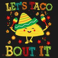 Cute Lets Taco Bout It Funny Mexican Taco Backpack thumb 2
