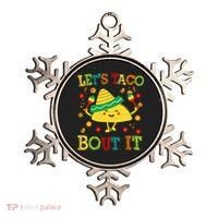 Cute Lets Taco Bout It Funny Mexican Taco Ornament thumb 0