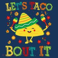 Cute Lets Taco Bout It Funny Mexican Taco Doggie Tank thumb 4